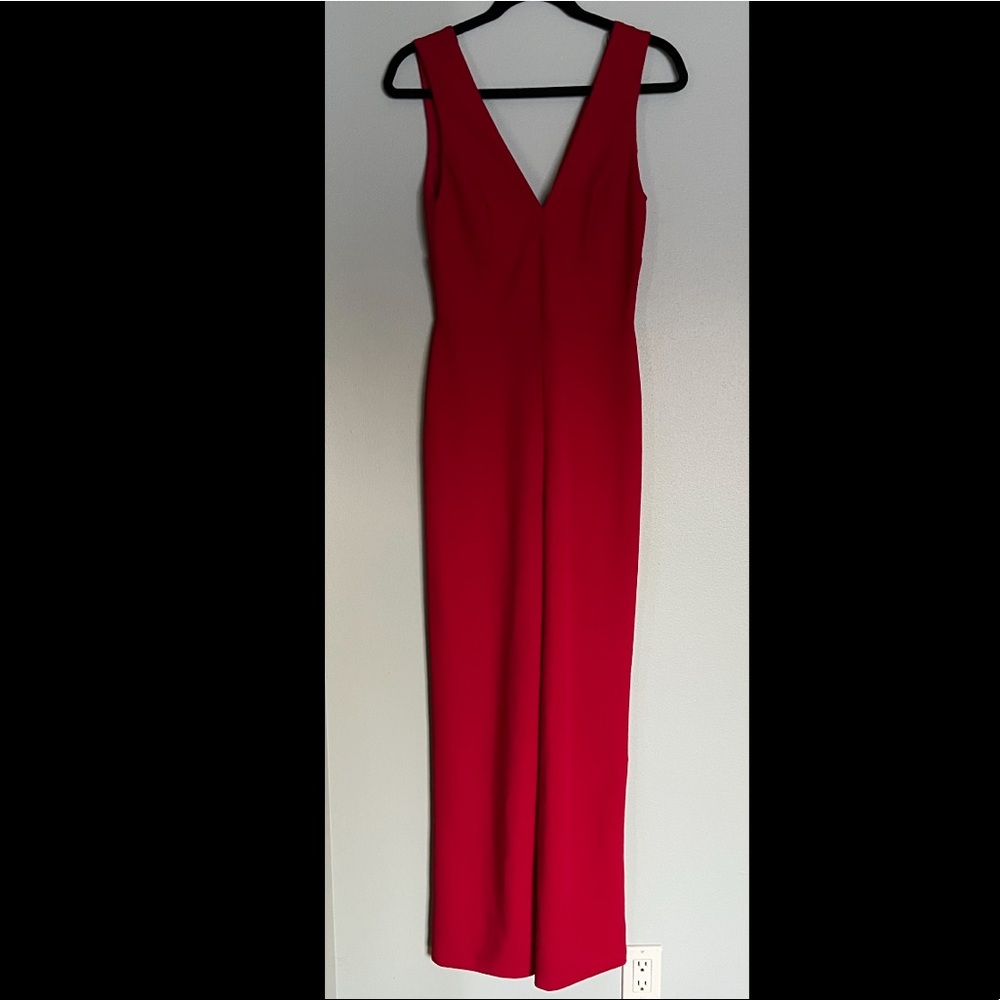 Lulus Red Ready For It Sleeveless Wide Leg Jumpsuit - Picture 3 of 9